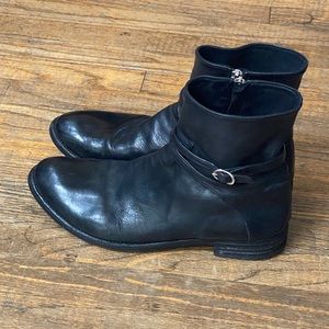 OFFICINE CREATIVE BLACK ANKLE BOOT 41